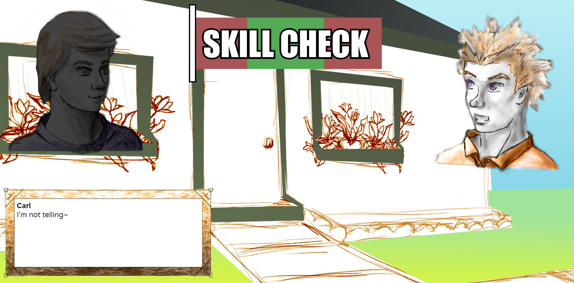 Skill check minigame embeded into the main game